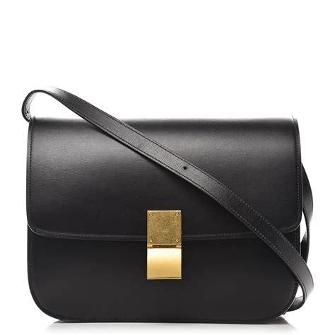 celine classic liege|CELINE Liege Calfskin Medium Classic Box Flap Bag Linen .